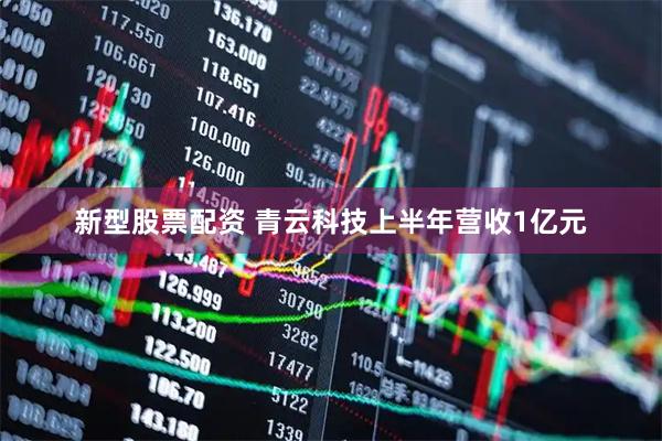 新型股票配资 青云科技上半年营收1亿元