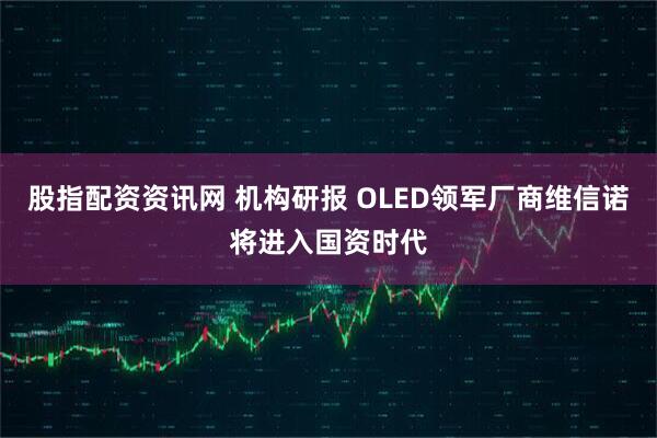股指配资资讯网 机构研报 OLED领军厂商维信诺将进入国资时代